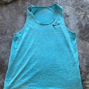 Mens light blue tank top